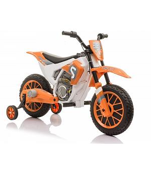 venta Moto cross Eléctrica Infantil 12v, Naranja, gas en puño, ruedas goma - INDA498-LE9014-XMX616
